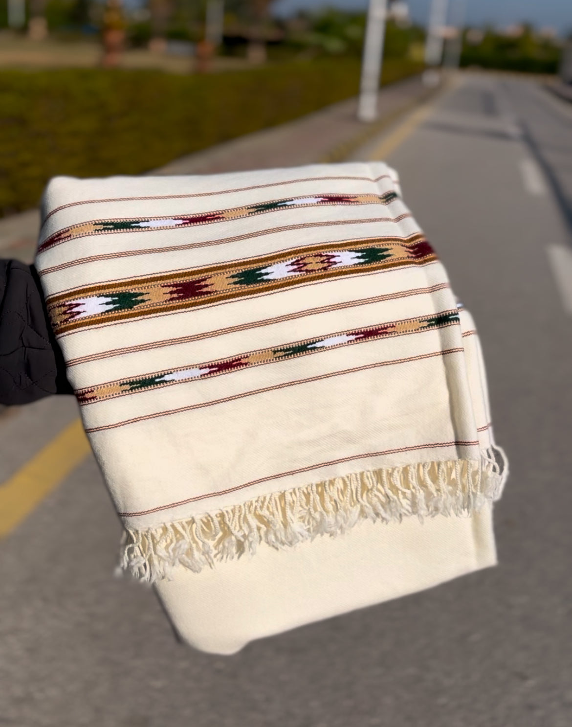 Soft Handmade Shawl(white)
