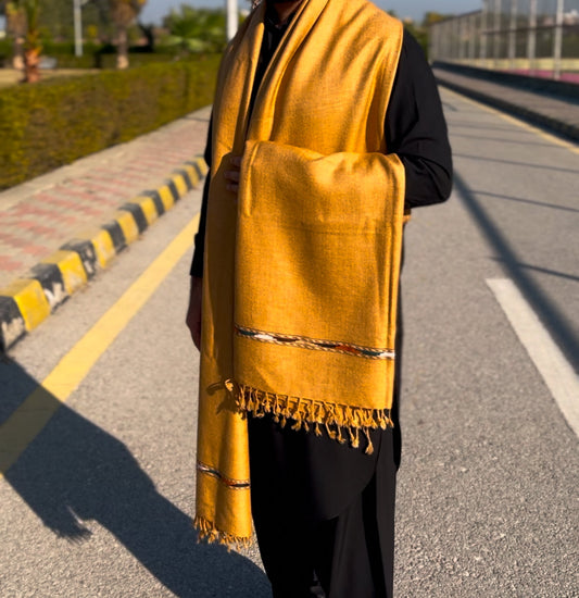 Soft Handmade Shawl(golden)